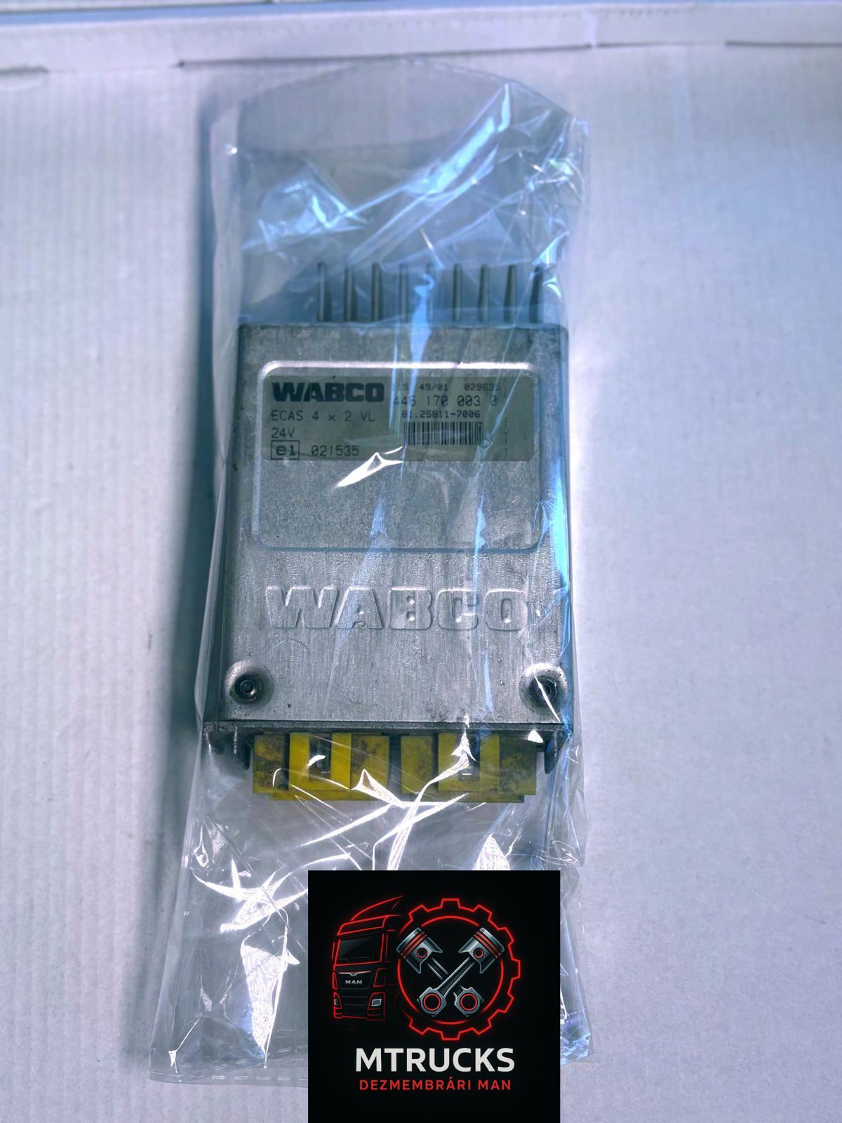 Calculator ECAS Original Man Tga WABCO 81258117006; 81258117004; 81258117008; 81258117010