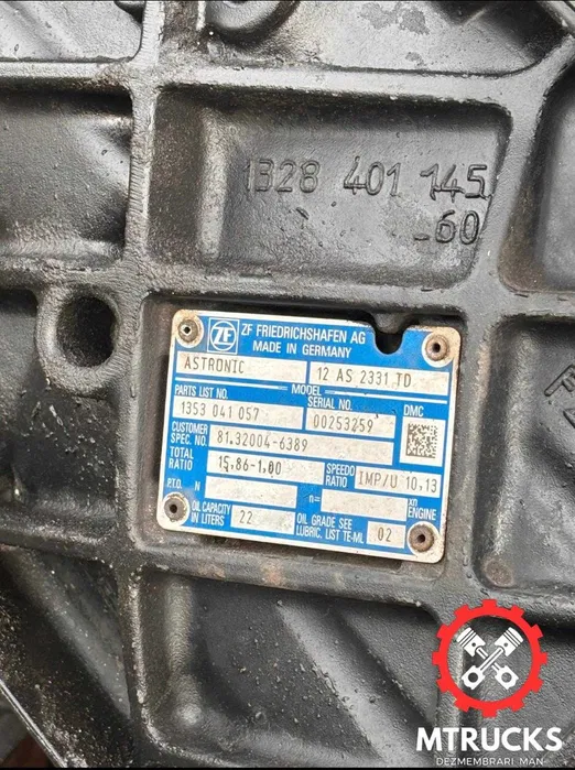 Cutie de viteze automata cu intarder 3 Originala MAN Tgx Tgs 81320046389 - imagine 5