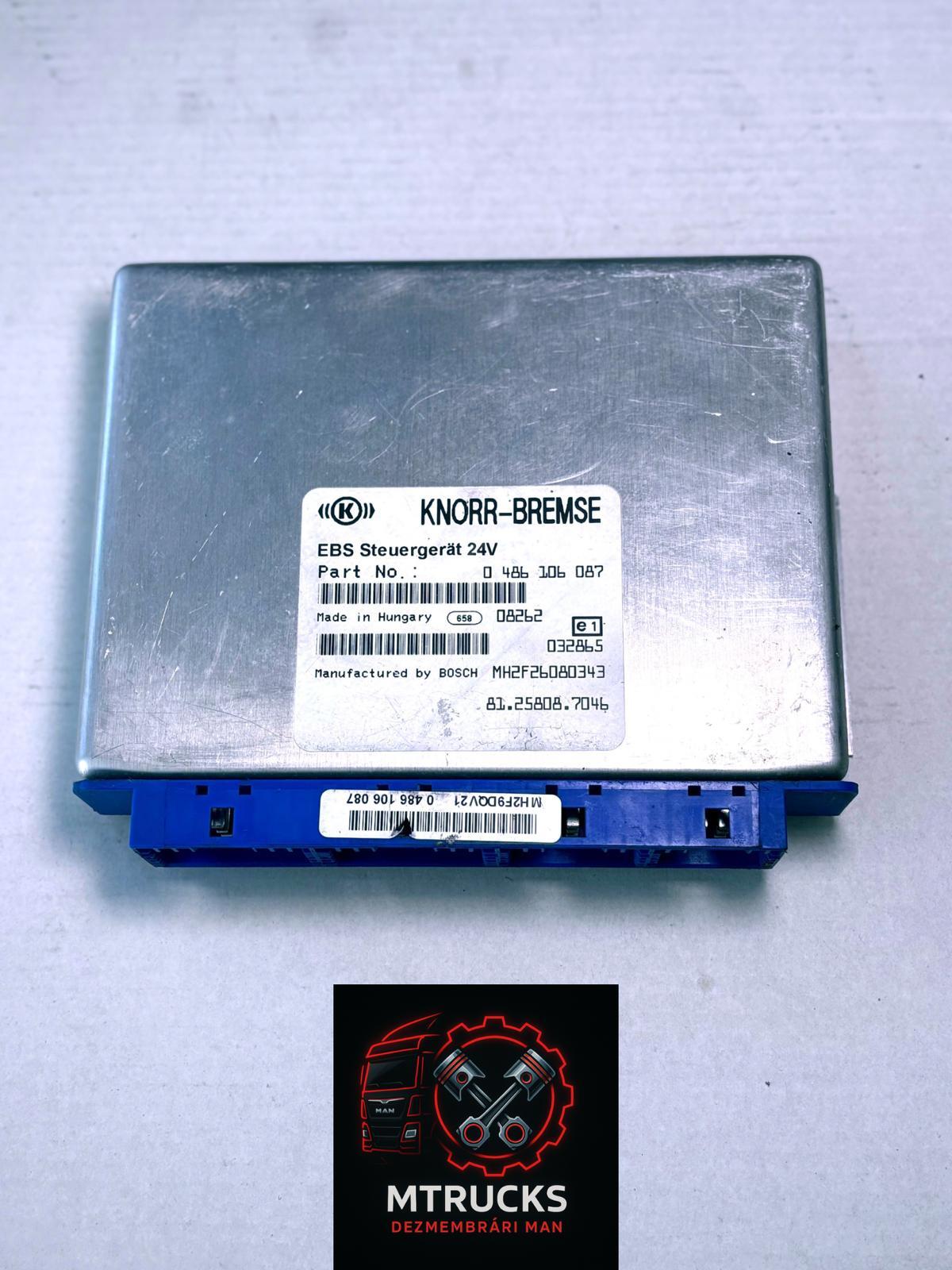 Calculator EBS MAN TGX, TGS, TGA- 81258087046 Made by Bosch - imagine 2