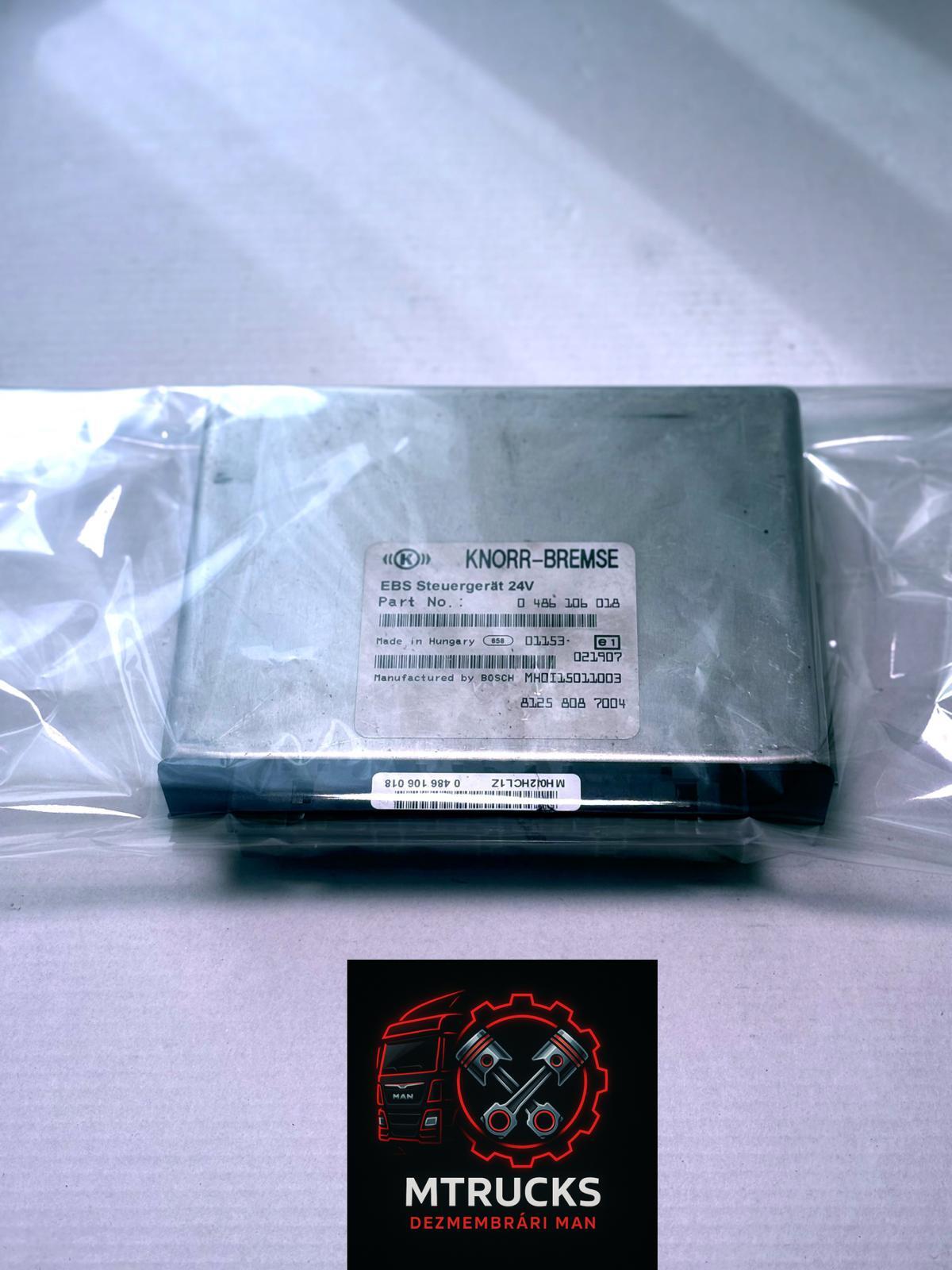 Calculator EBS MAN TGX, TGA, TGS 81258087004 Knorr-Bremse