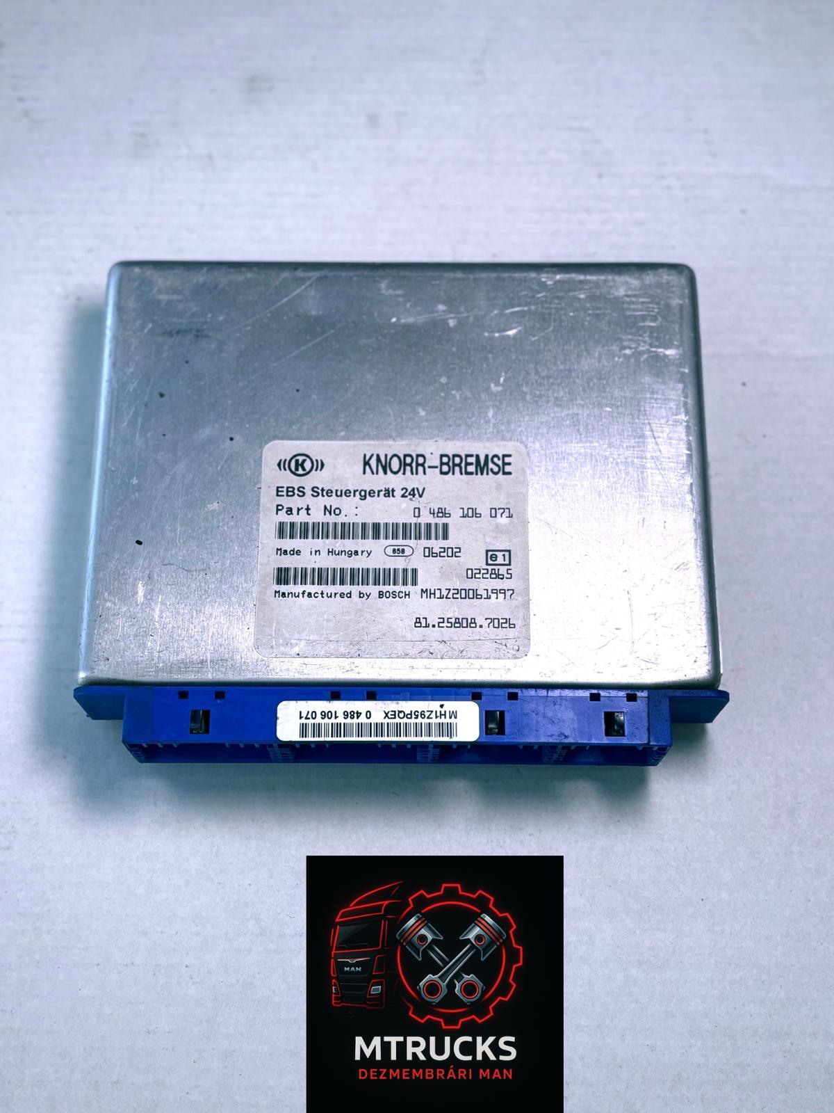 Calculator EBS MAN TGX, TGS, TGA 81258087026 Made by Bosch - imagine 2