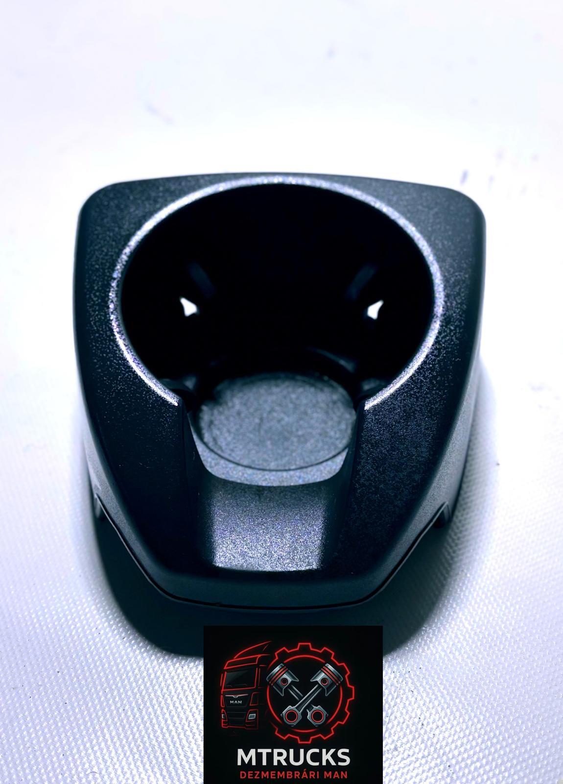 Suport pahar Original MAN TGX/TGS/TGA 81637406015 (model fix, rotund) - imagine 2