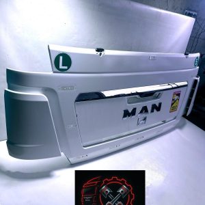 Capotă motor MAN TGX –MENZOLIT FIBRON (fibra sticla),cu locașuri pentru luminile de poziție