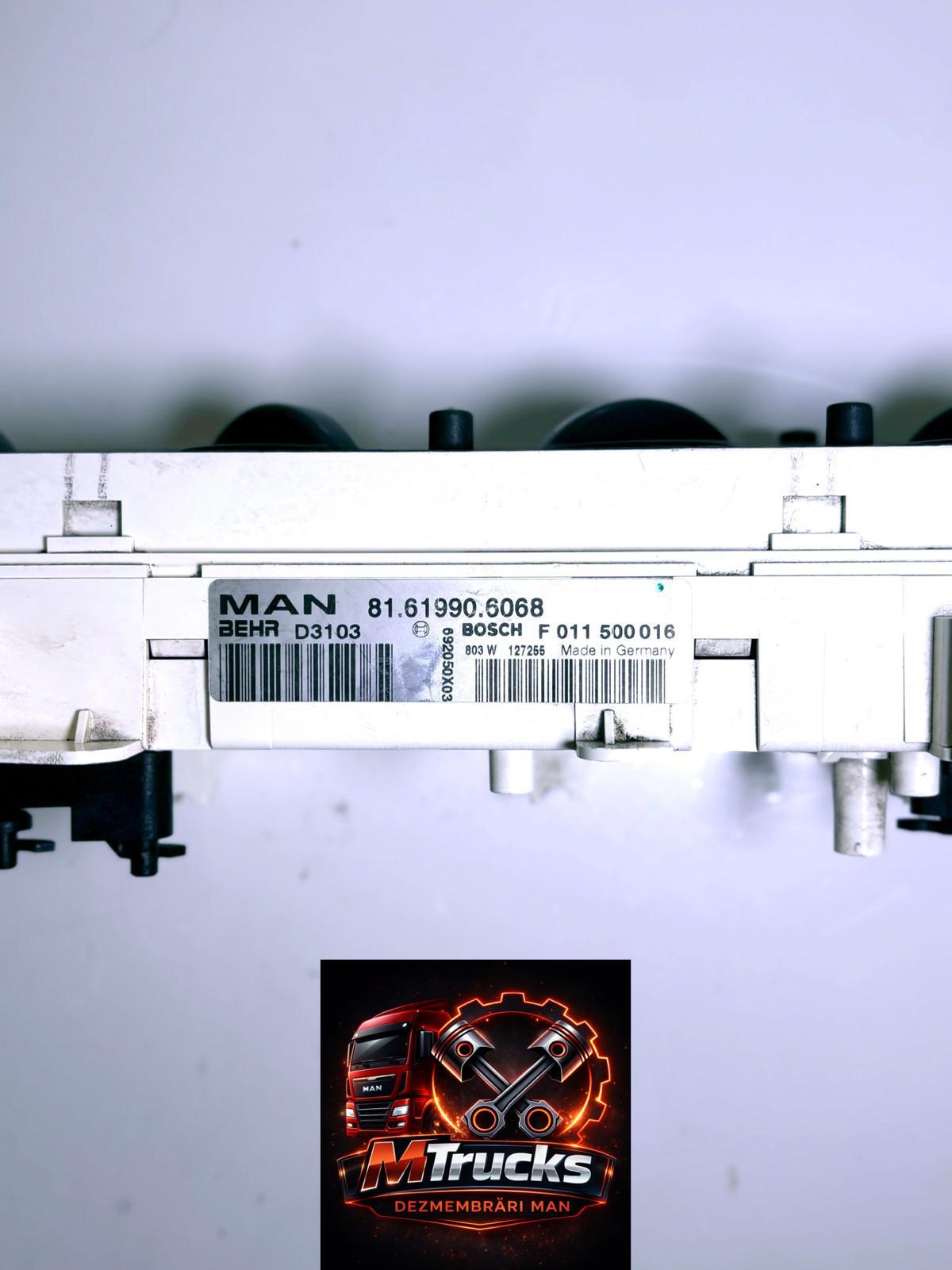 Panou control clima Original Bosch MAN TGA TGM TGL 81619906068 cu buton AC - imagine 5