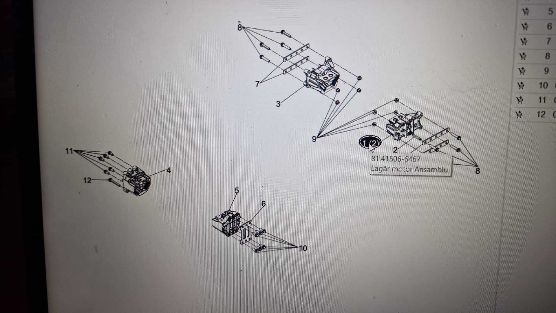 Lagăre tampoane motor Originale MAN TGX / TGS / TGA - imagine 3
