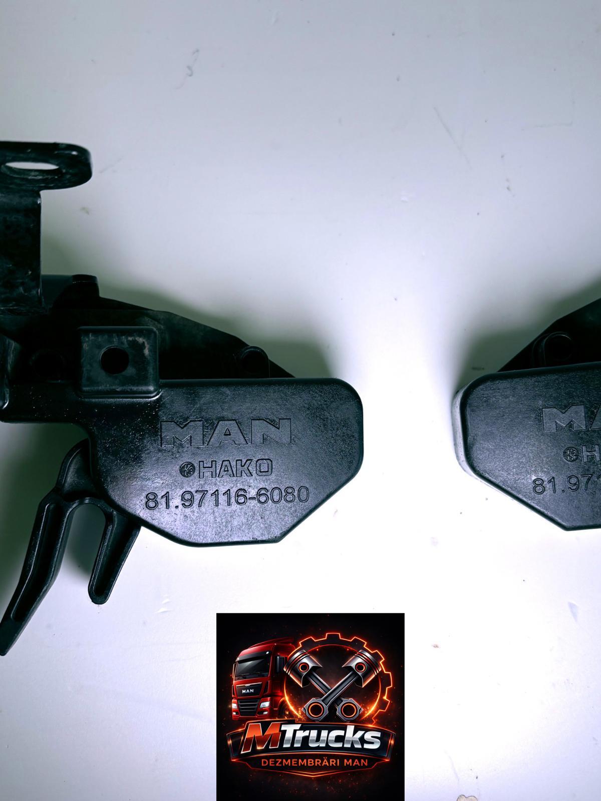 Sistem blocare inchidere capotă Original MAN TGX TGS Euro 6 ,cod 81.97116-6081 / 81.97116-6080 set - imagine 4
